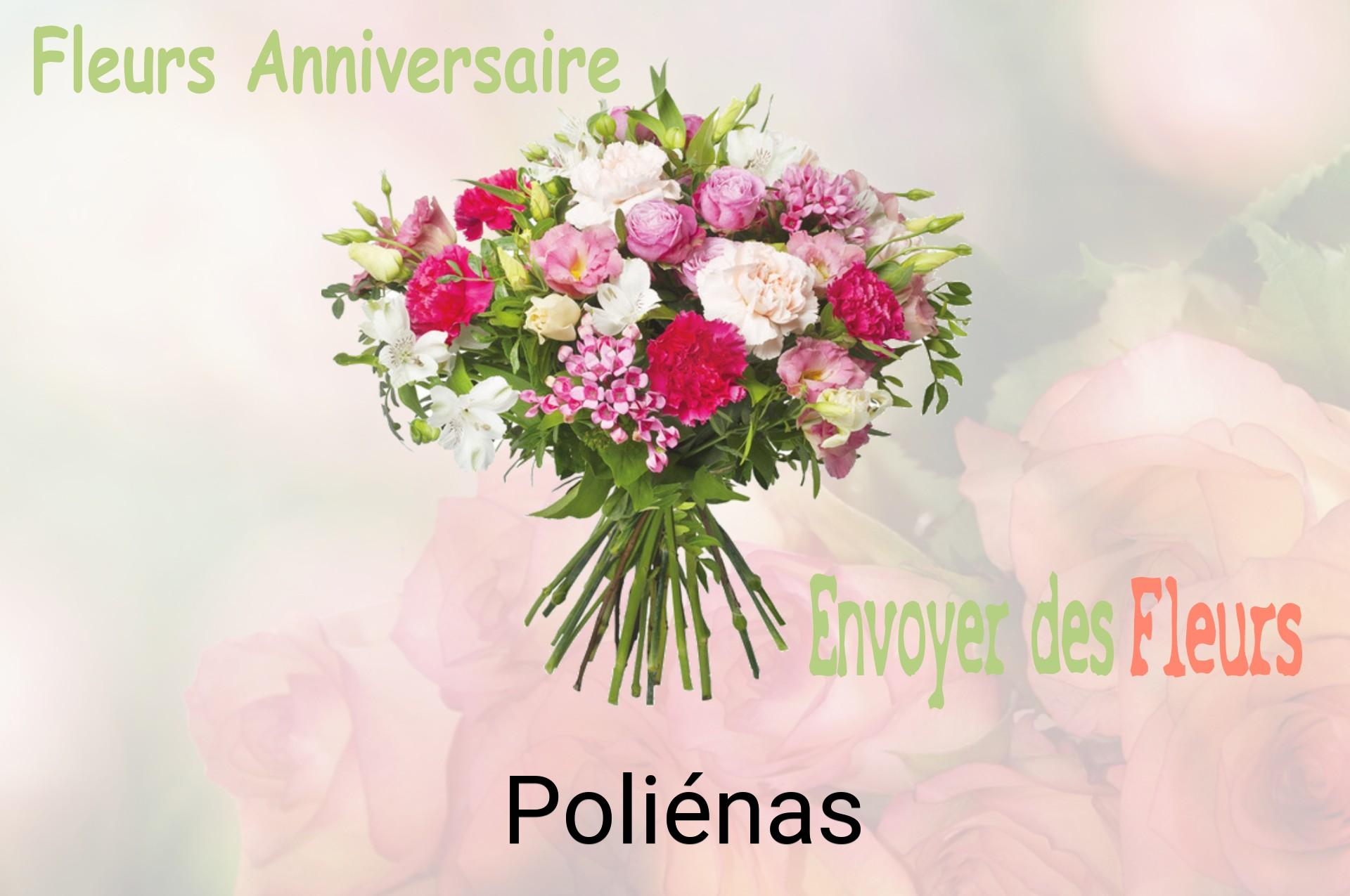 Bouquet de fleurs d’anniversaire livré à Poliénas
