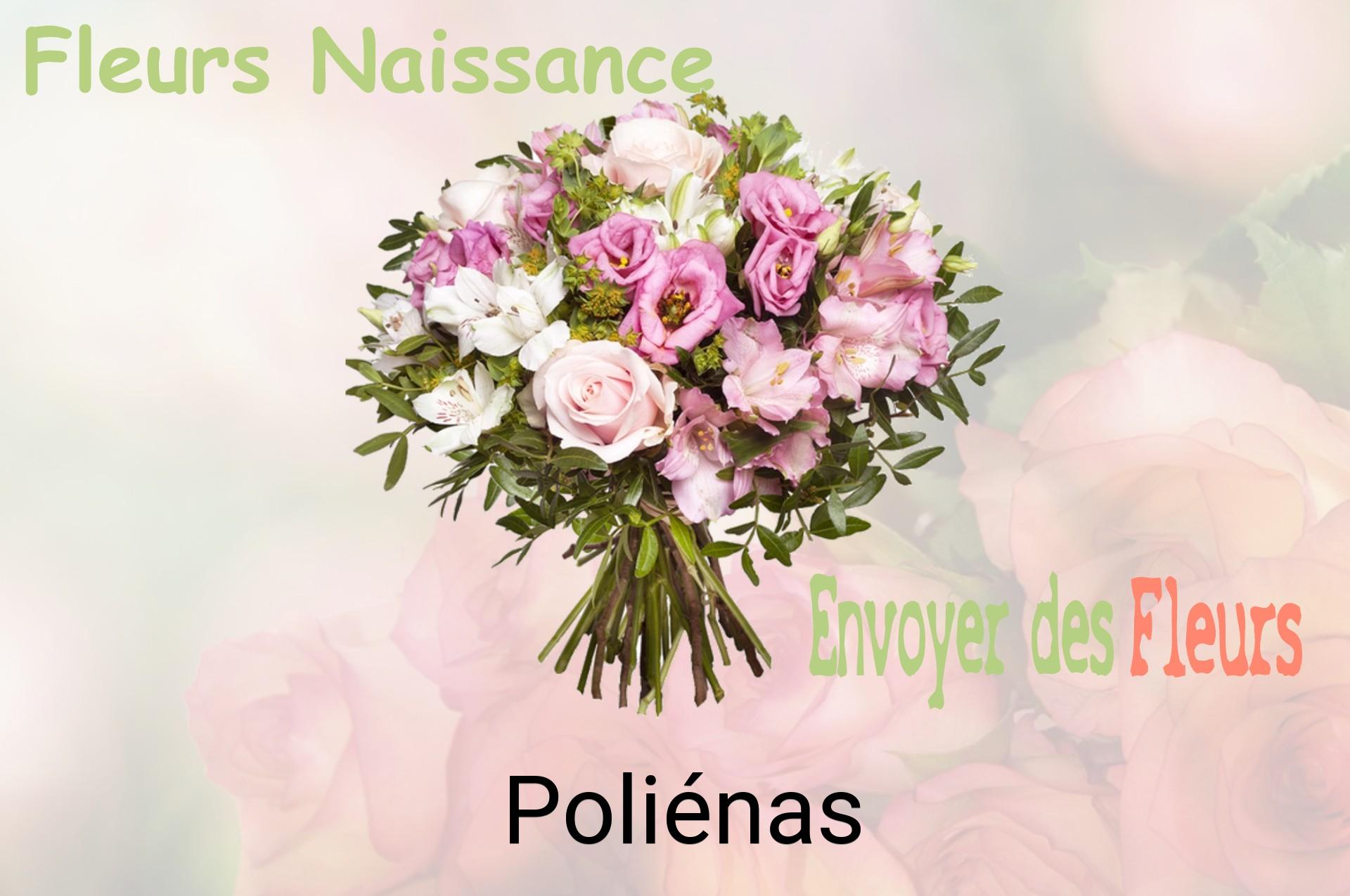 Bouquet de fleurs de naissance livré à Poliénas