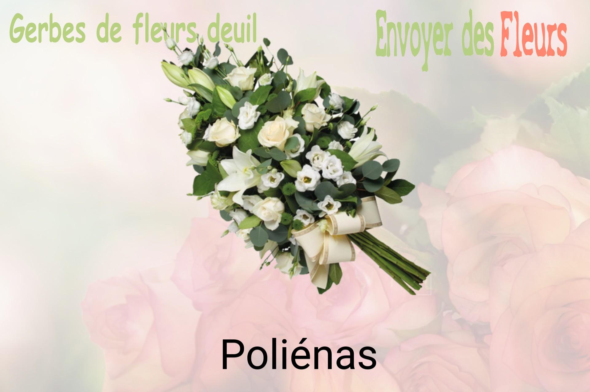 Gerbe de fleurs de deuil livrée à Poliénas